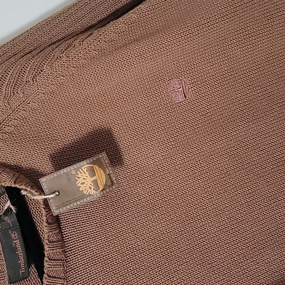 Timberland Women's Crewneck Sweater — Caramel Brown - Picture 7 of 7